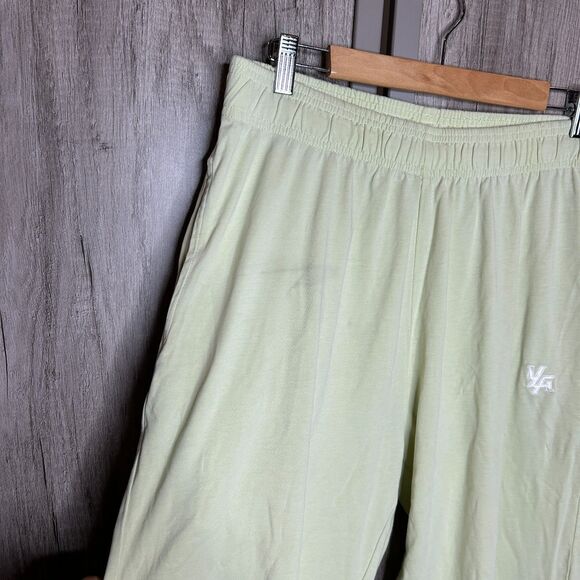 YoungLA Jogger Pants Sweatpants Light Green Color Cotton Streetwear Size L - Picture 8 of 8